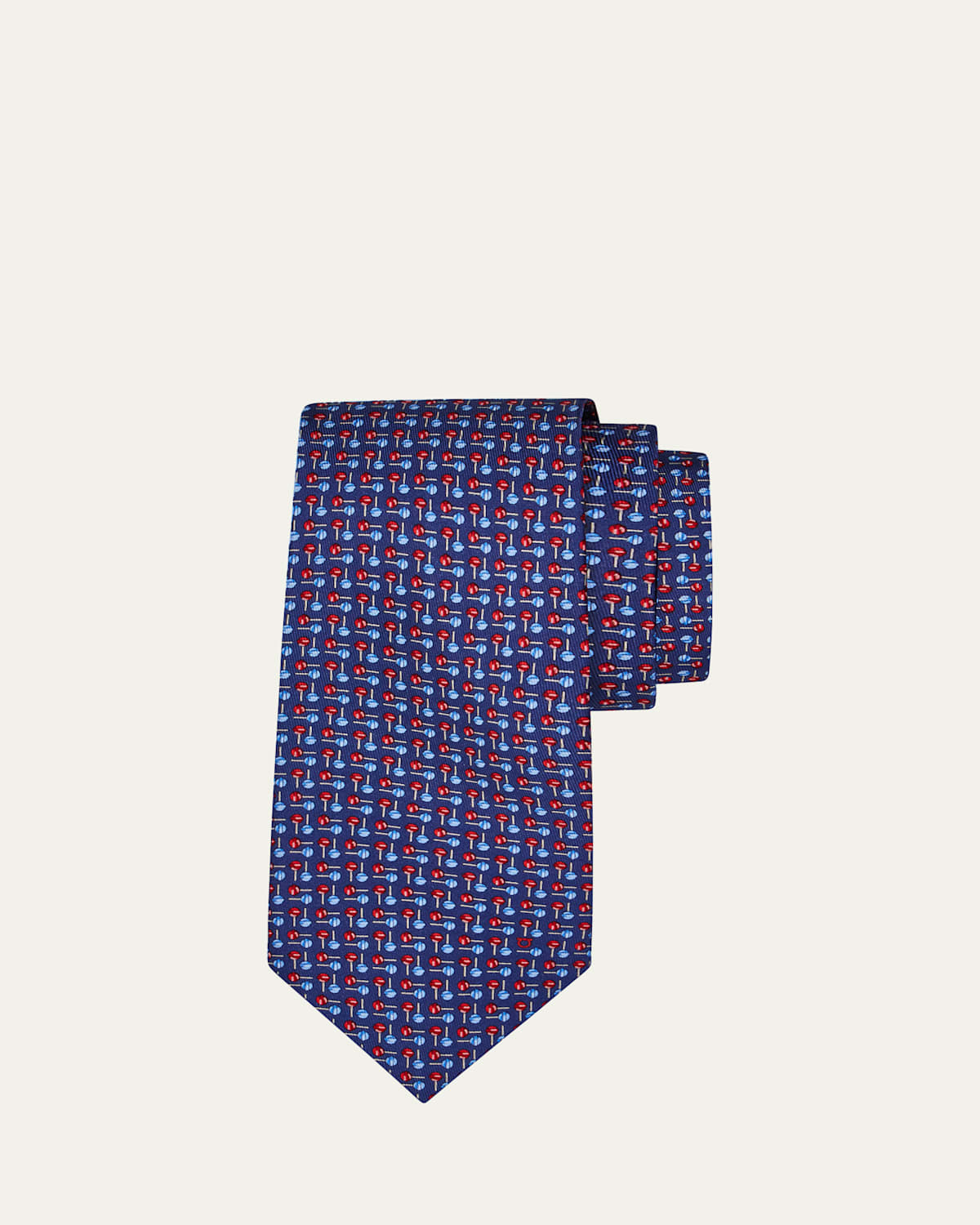 Ferragamo Men's Zigzag Lollipop Tie