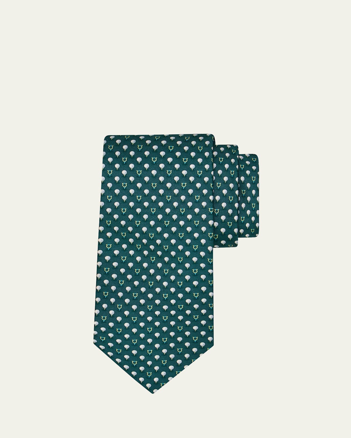 Ferragamo Men's Gancini Golf Tee Tie