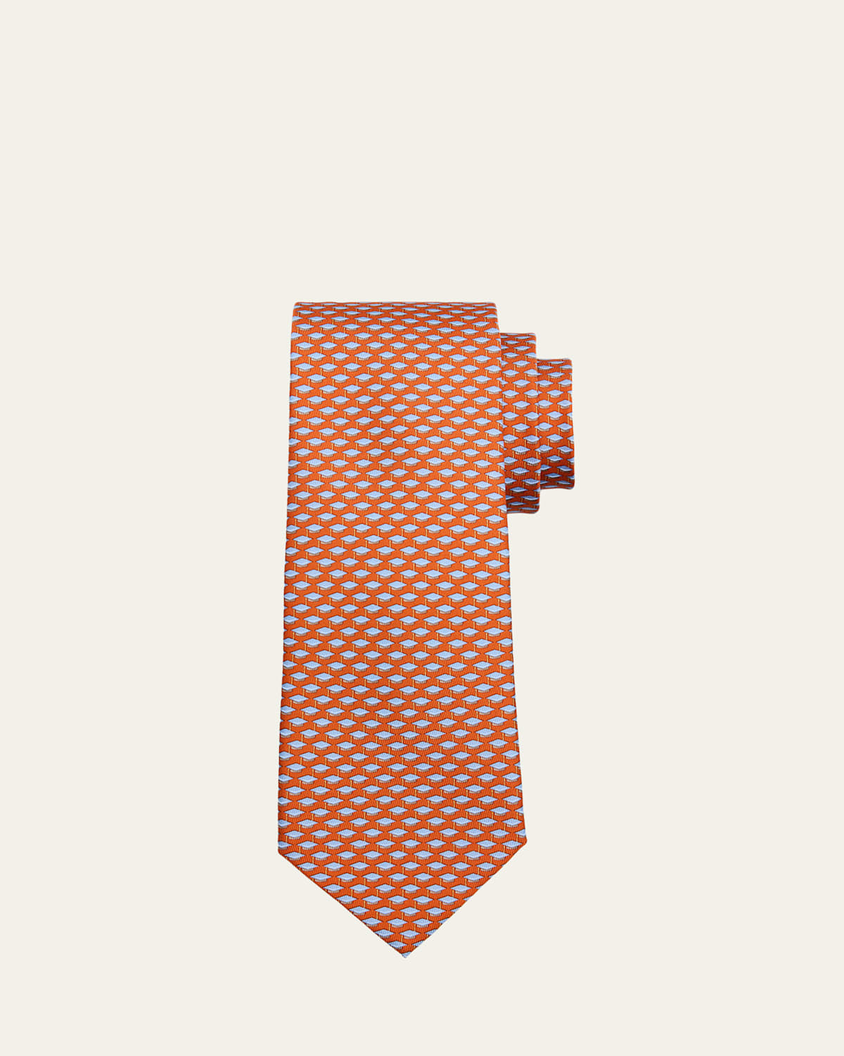 Ferragamo Men's Micro-Graduation Cap Print Tie