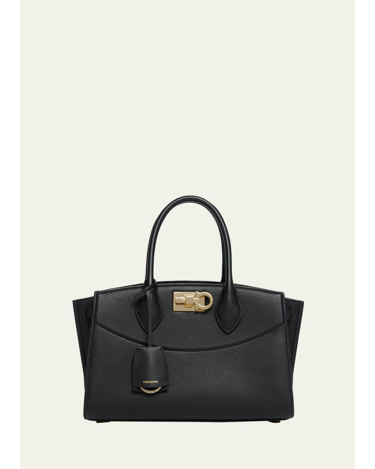 The New Studio Soft Leather Top-Handle Bag