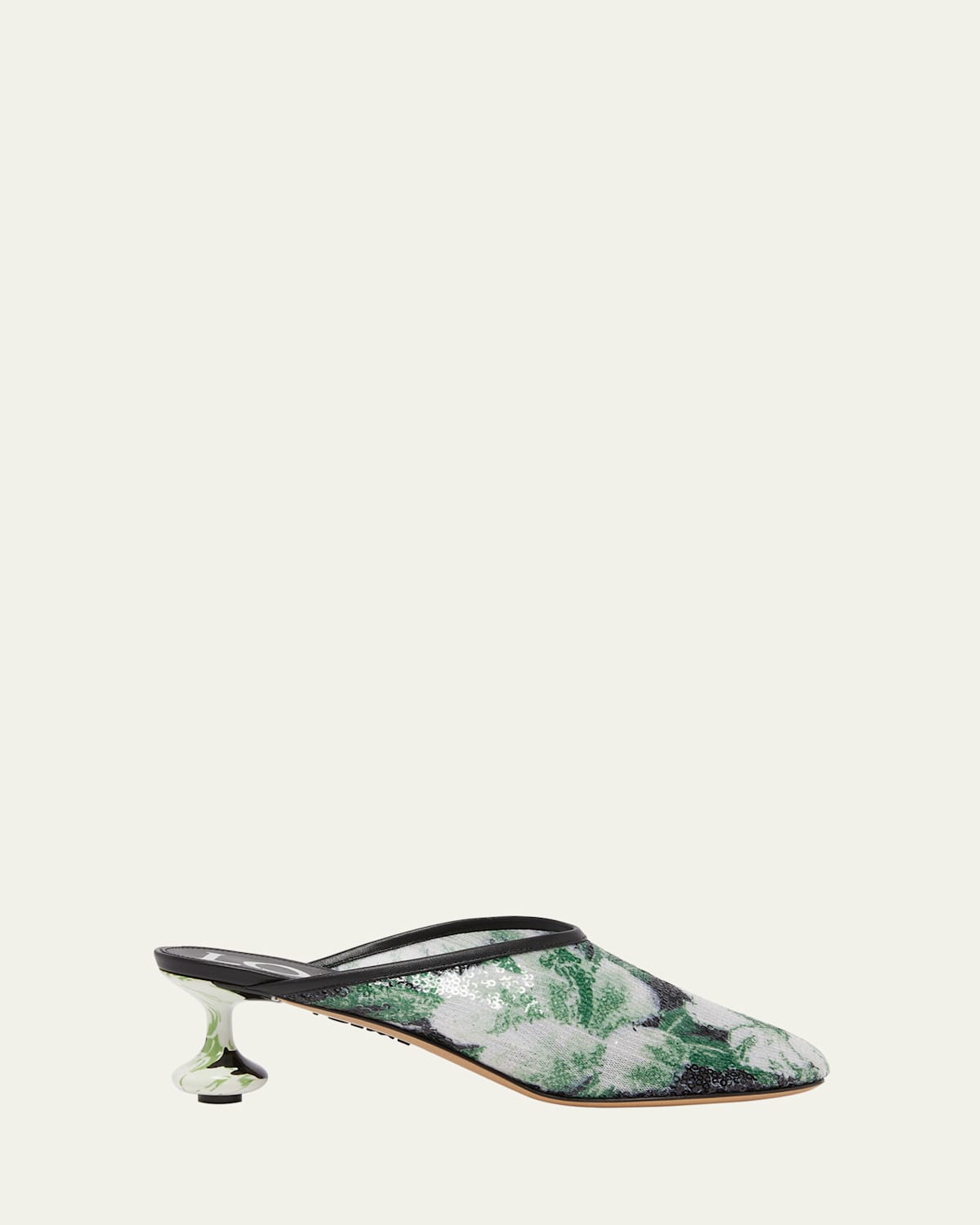 Toy Floral Sequin Mules