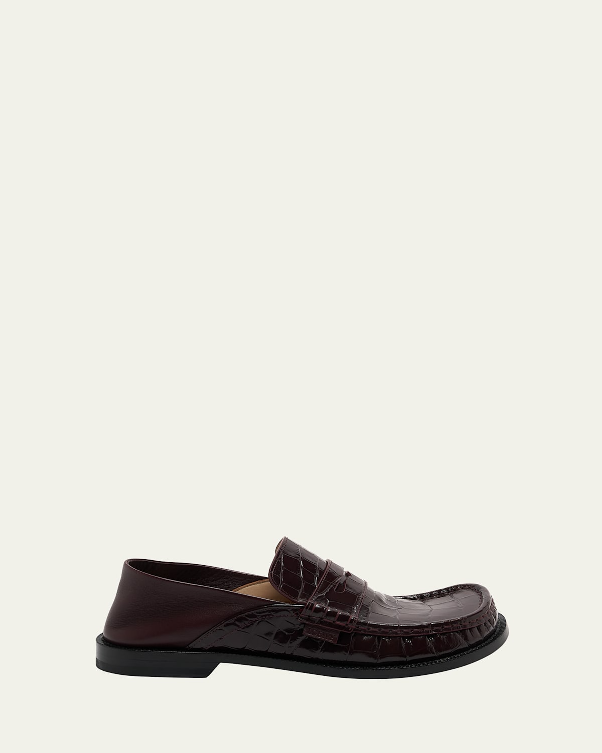 Campo Croco Fold Penny Loafers