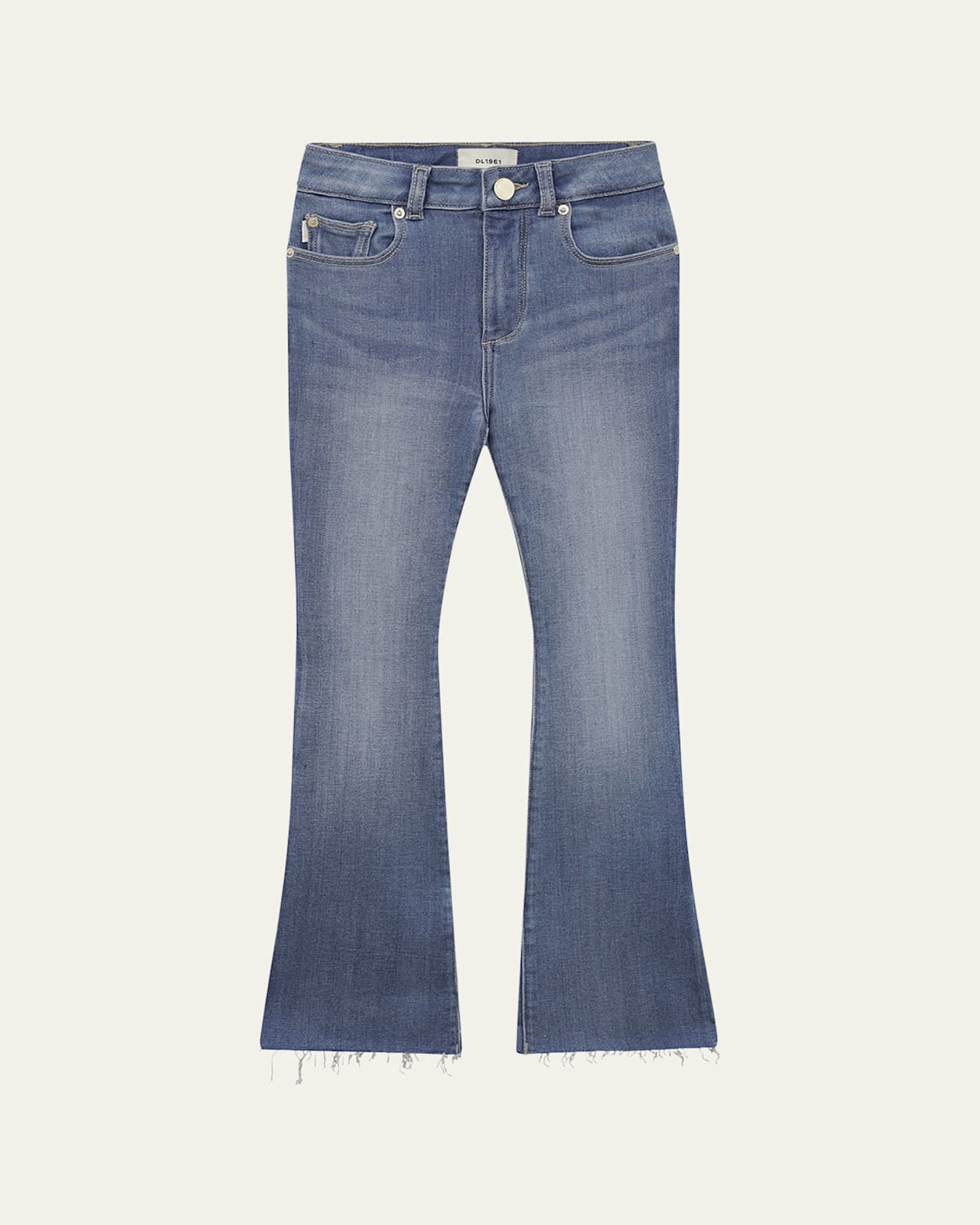 Shop Dl1961 Girl's Claire High Rise Bootcut Jeans In Parula