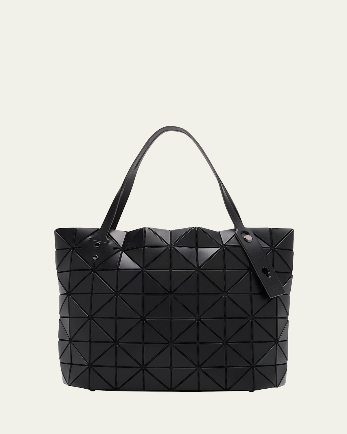 Bao Bao Issey Miyake Black Carton Tote In Matte Black