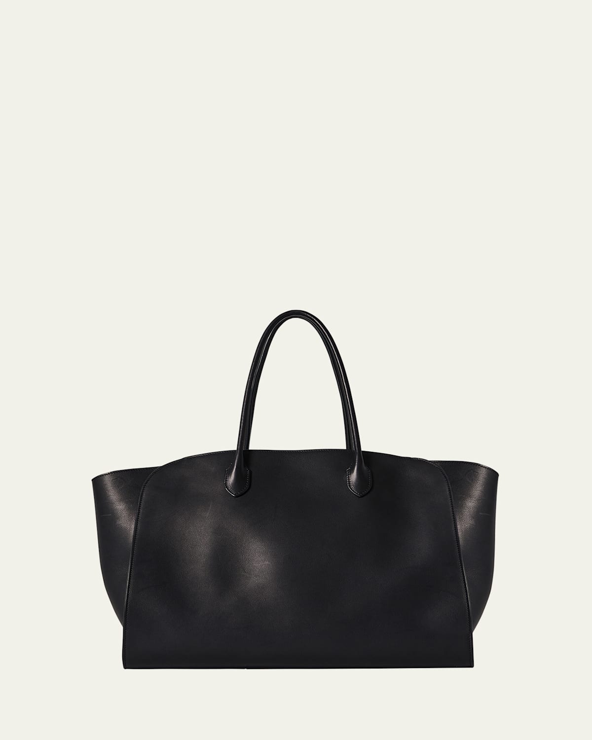 The Row Men's Marlo 17 Tote Bag In Saddle Leather