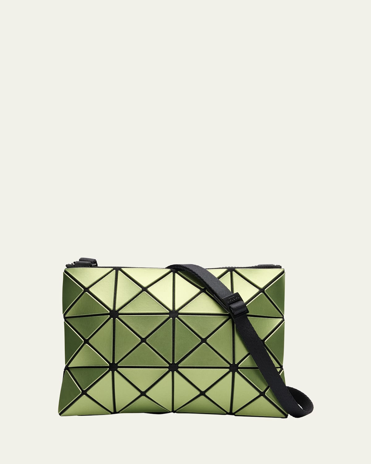 Shop Bao Bao Issey Miyake Lucent Geometric Crossbody Bag In Lt Green X Lt Yellow