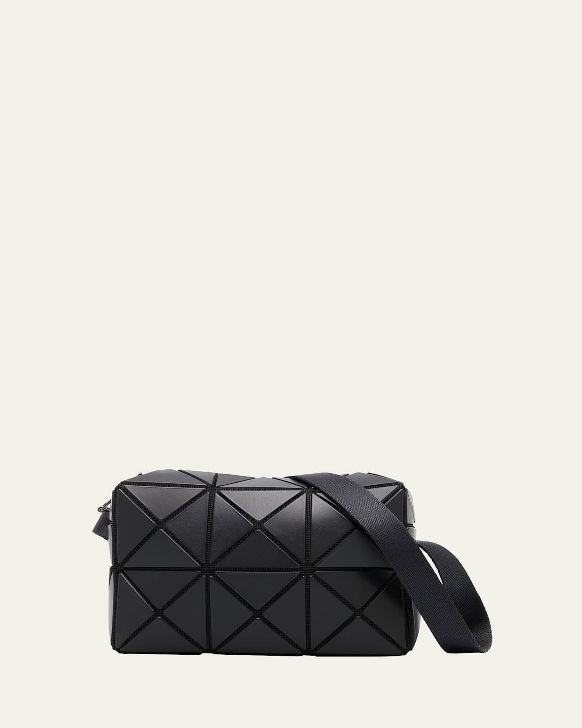 Bao Bao Issey Miyake Cuboid Geo Zip Crossbody Bag In Matte Black