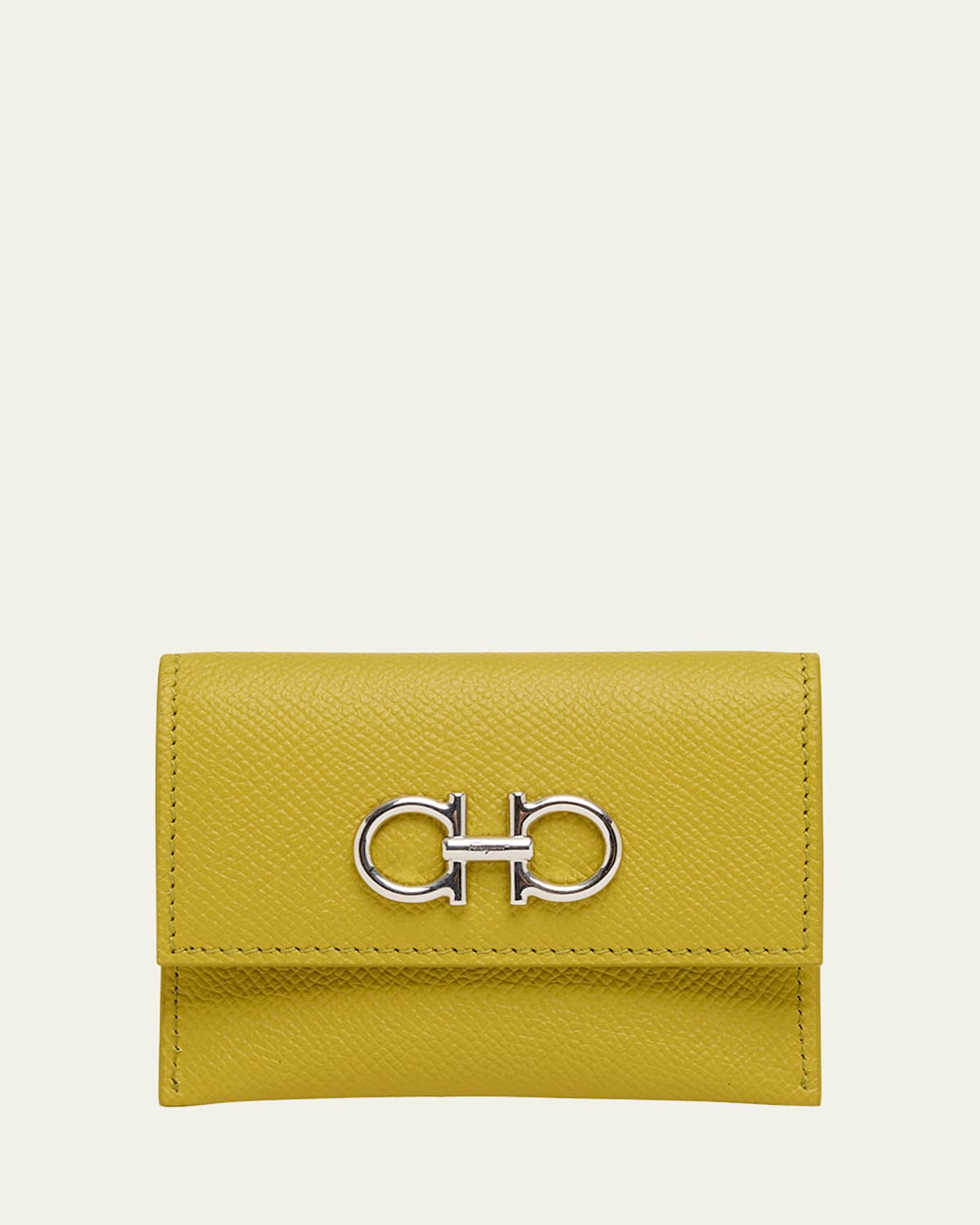 Ferragamo The Gancini Leather Card Case