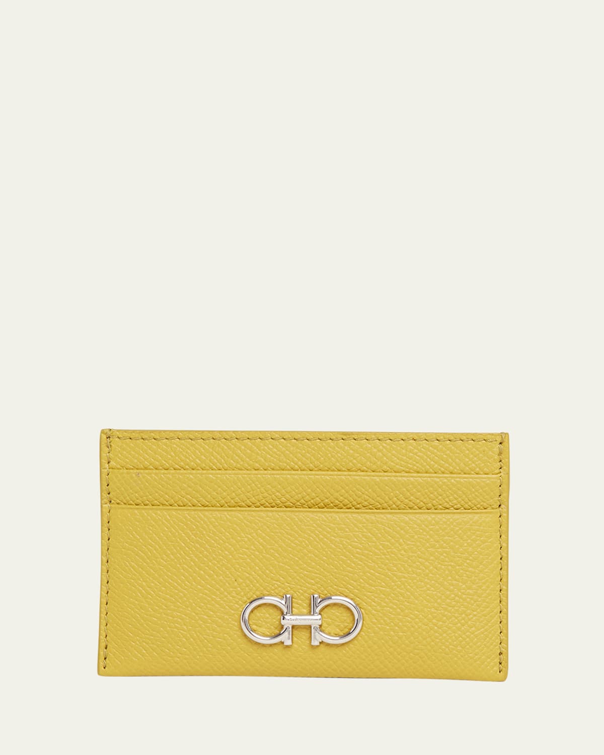 Ferragamo The Gancini Leather Card Case