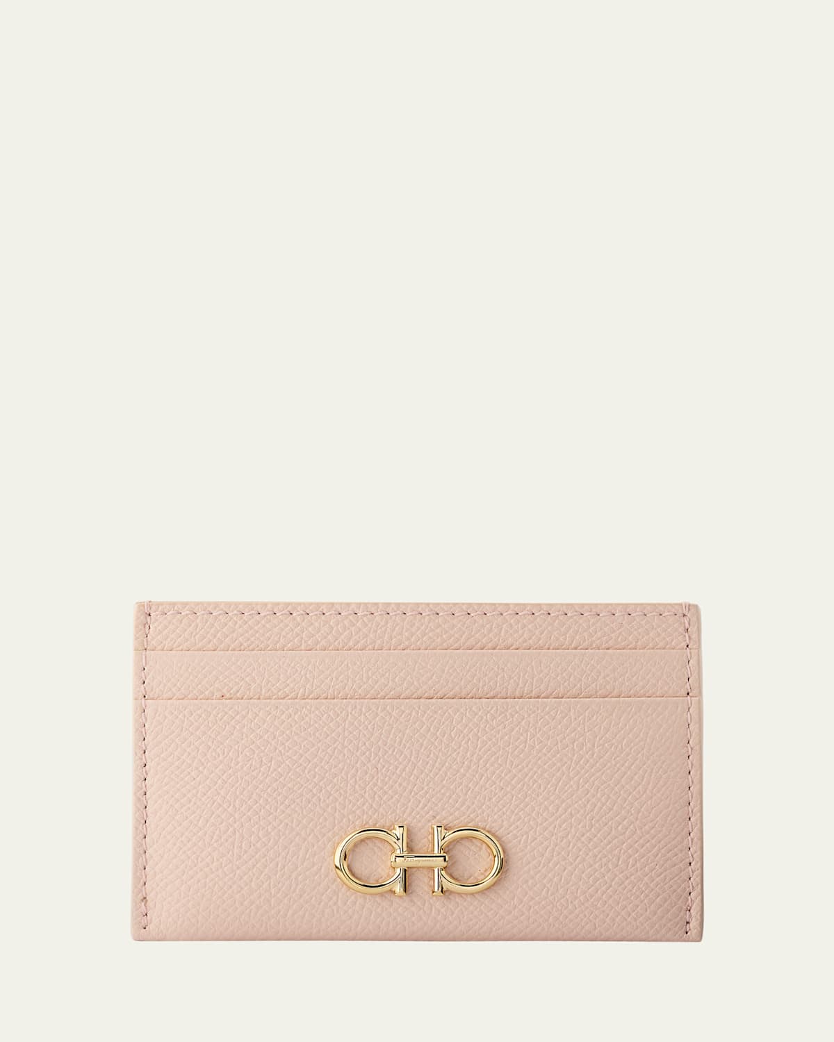Ferragamo The Gancini Leather Card Case