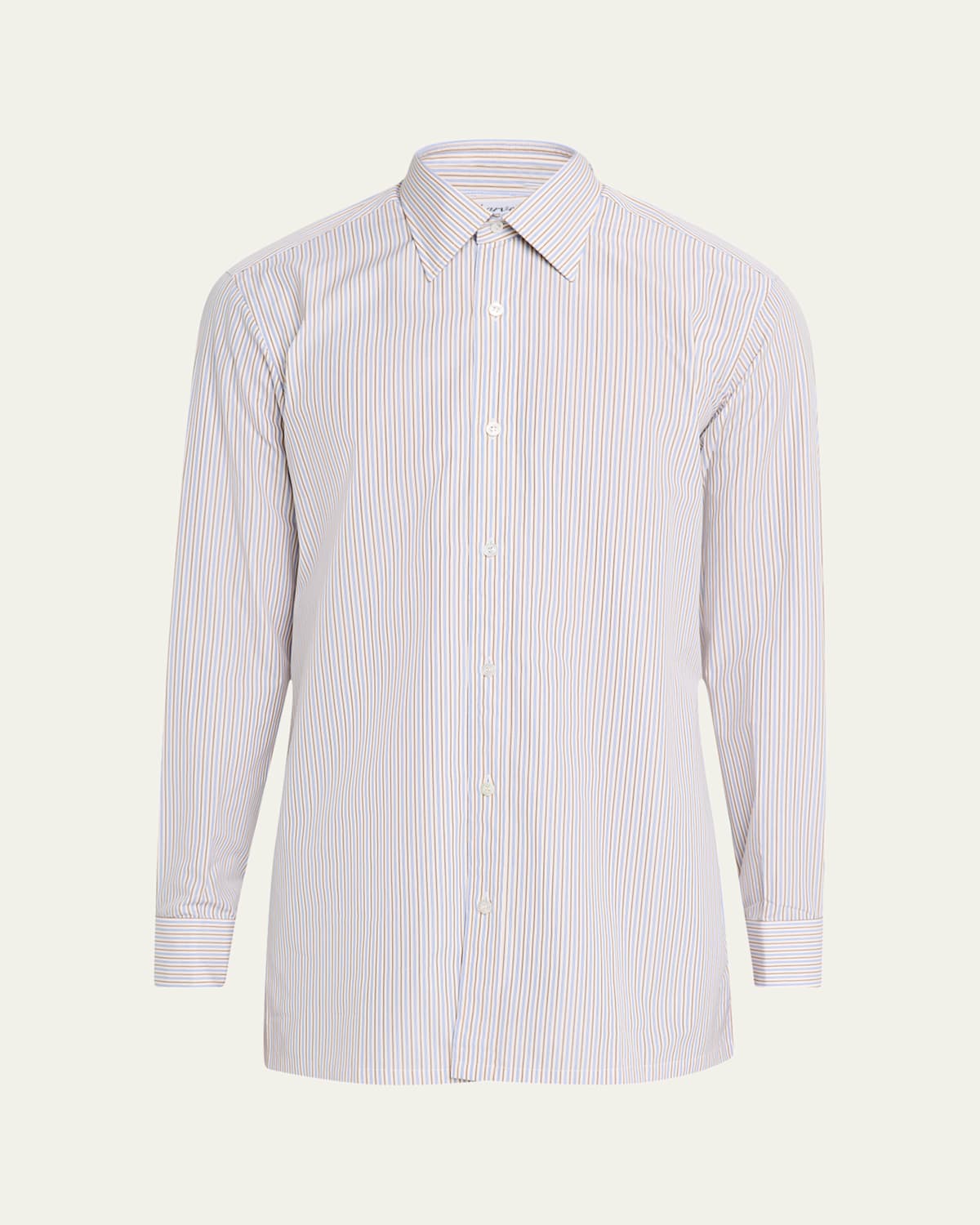 Men's Stripe Spread-Collar Sport Shirt