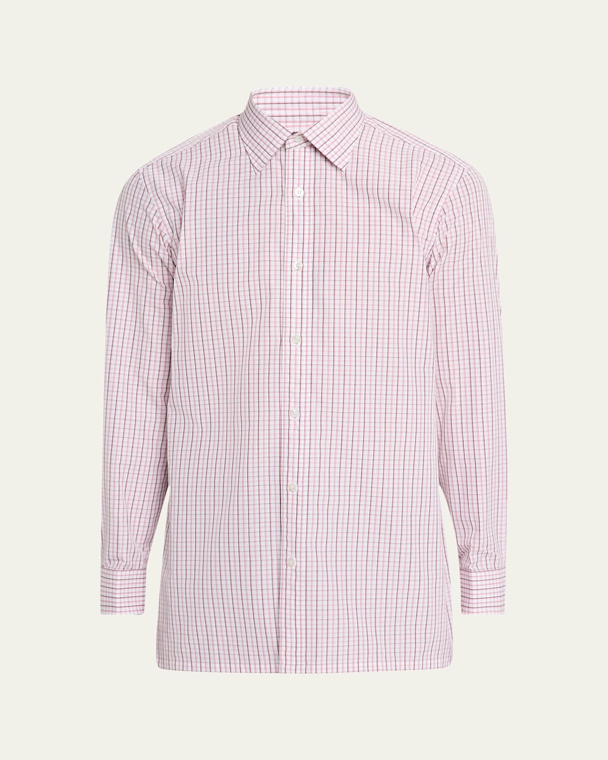 Men's Cotton Graph Check Sport Shirt