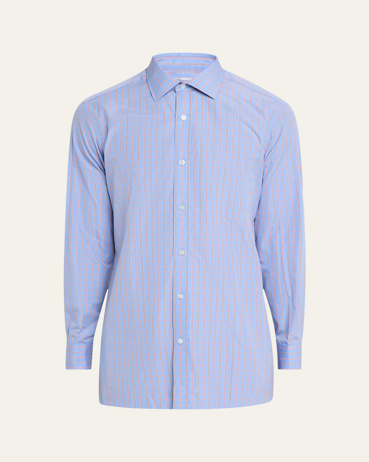 Men's Cotton Graph Check Sport Shirt