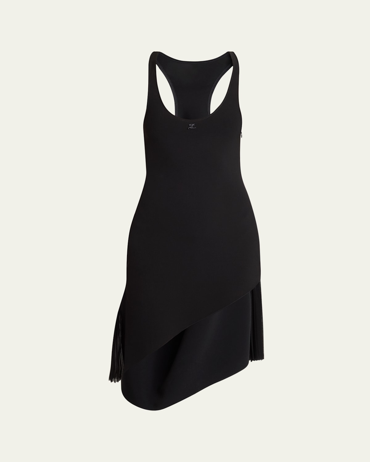 Courrèges Infinity Pleats Crepe A-line Dress