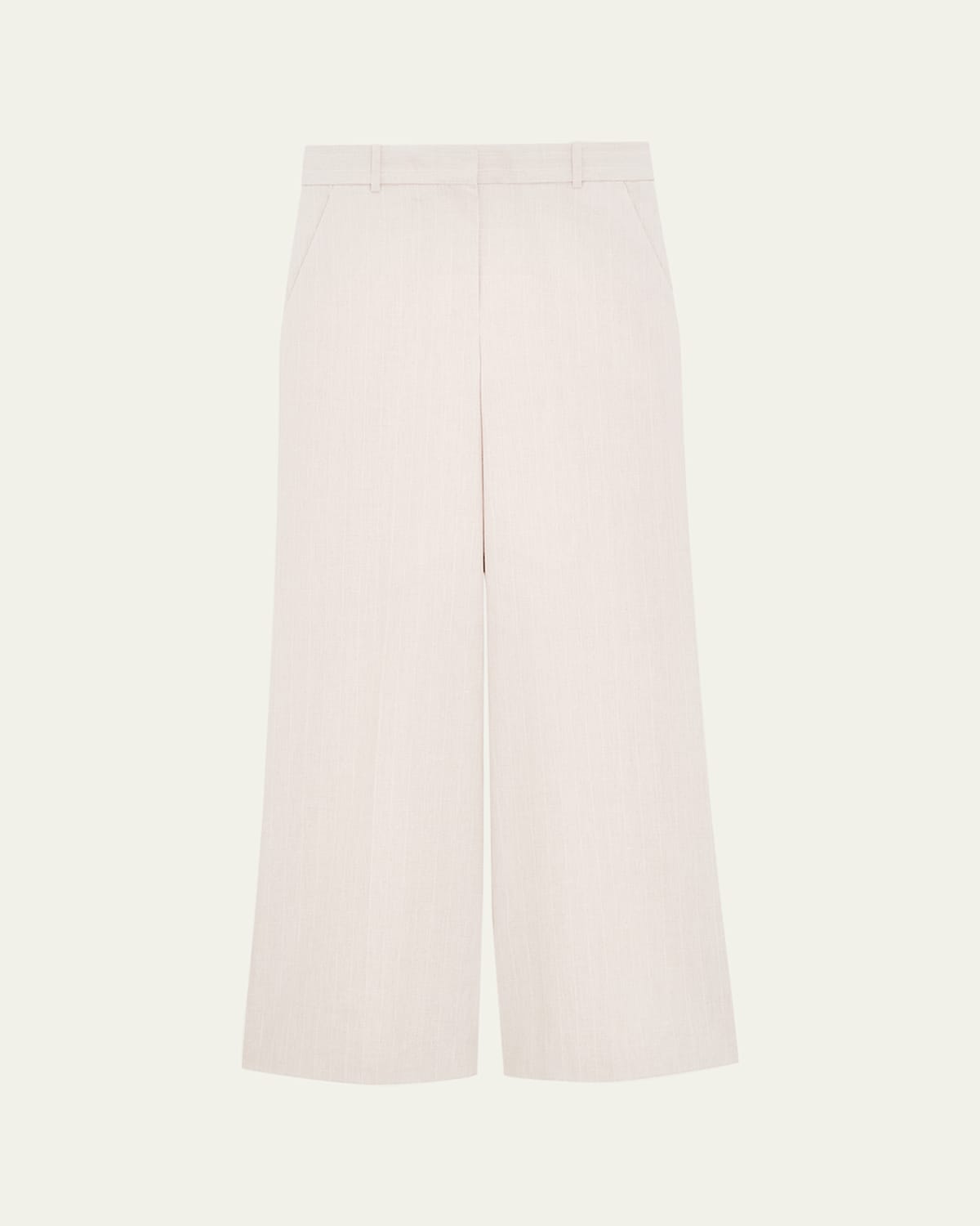 Theory Stripe Canvas High-rise Trousers
