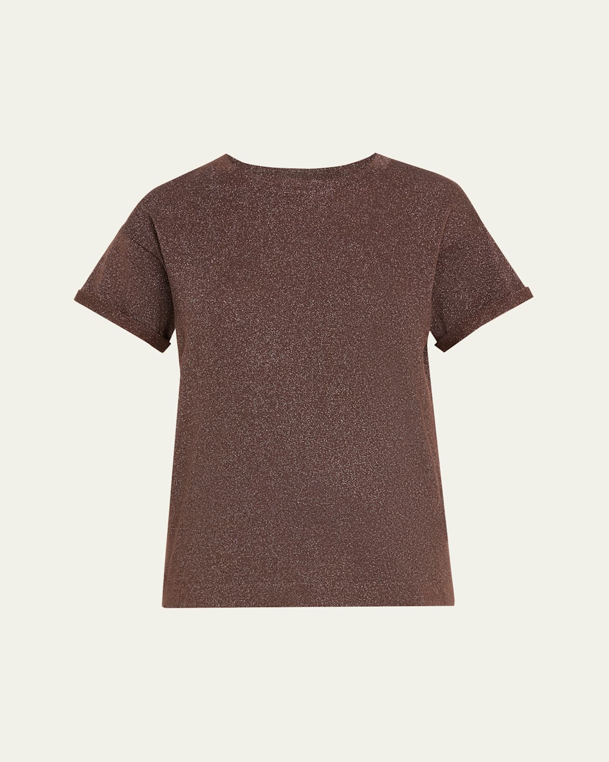 Brunello Cucinelli Short Sleeve Lurex Cashmere Shirt