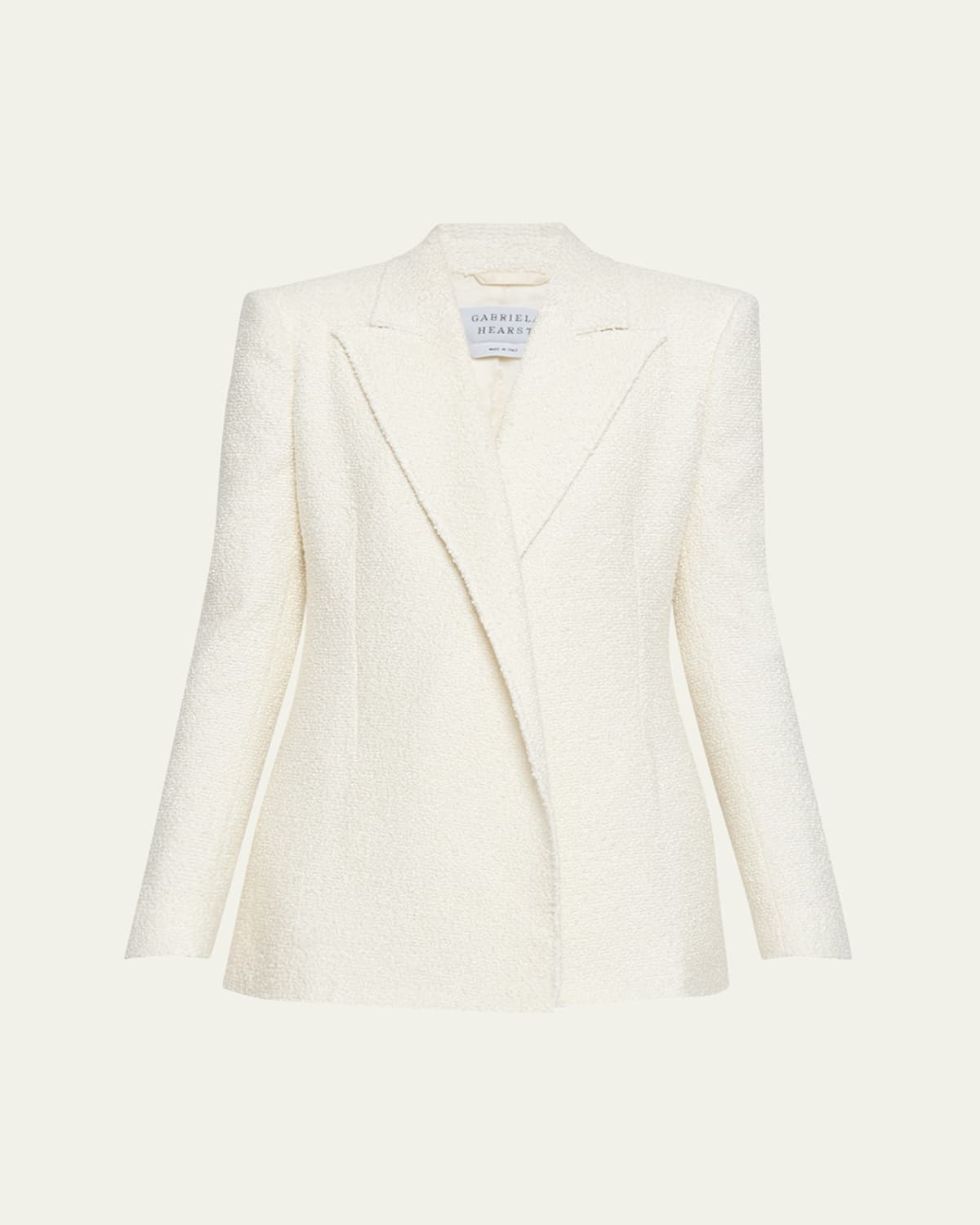 Gabriela Hearst Mairi Silk Boucle Blazer In Ivory