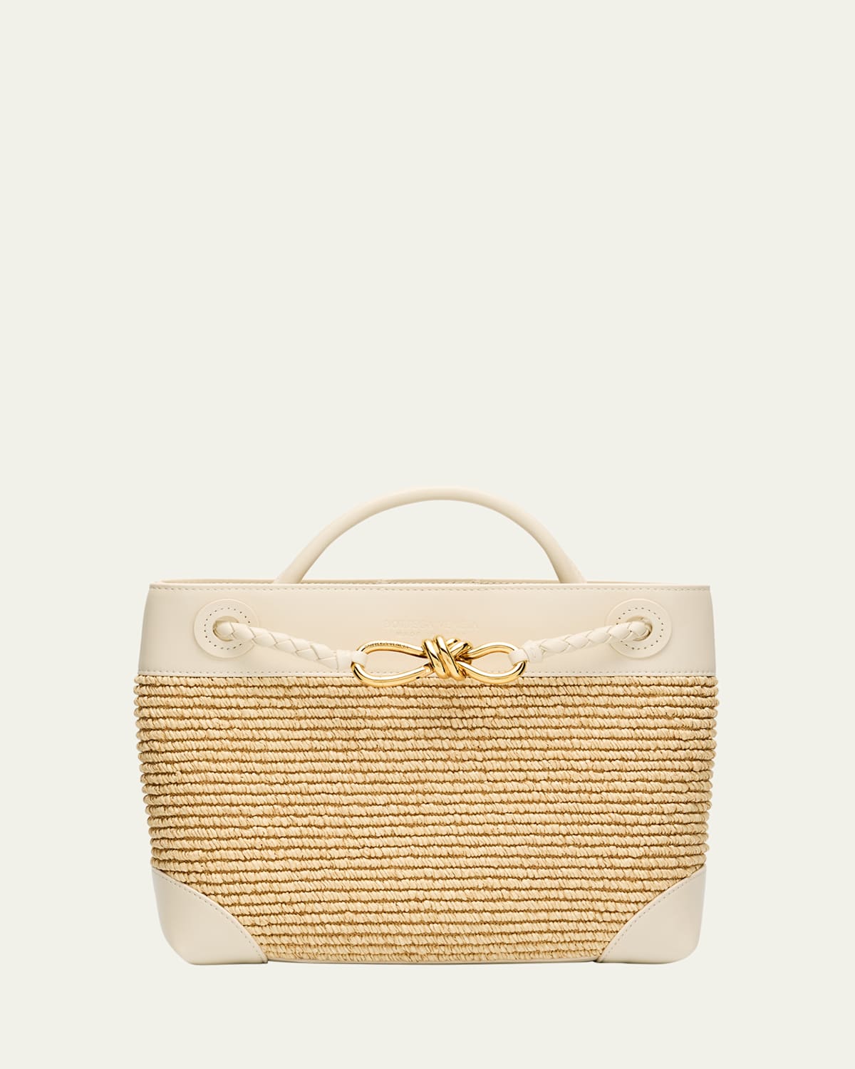 Bottega Veneta Small Andiamo Tote Bag In Natural Sea Salt