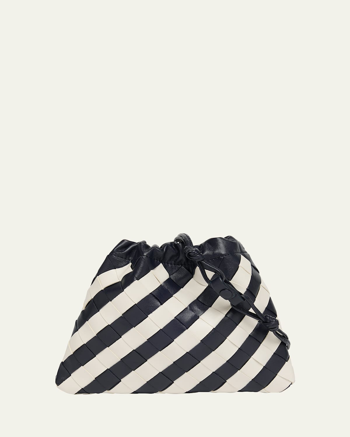 Bottega Veneta Small Striped Leather Pouch Crossbody Bag