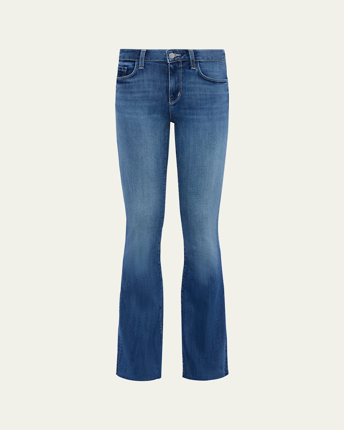 L Agence Sneeki Low-rise Sneaker Straight Jeans In Hanson