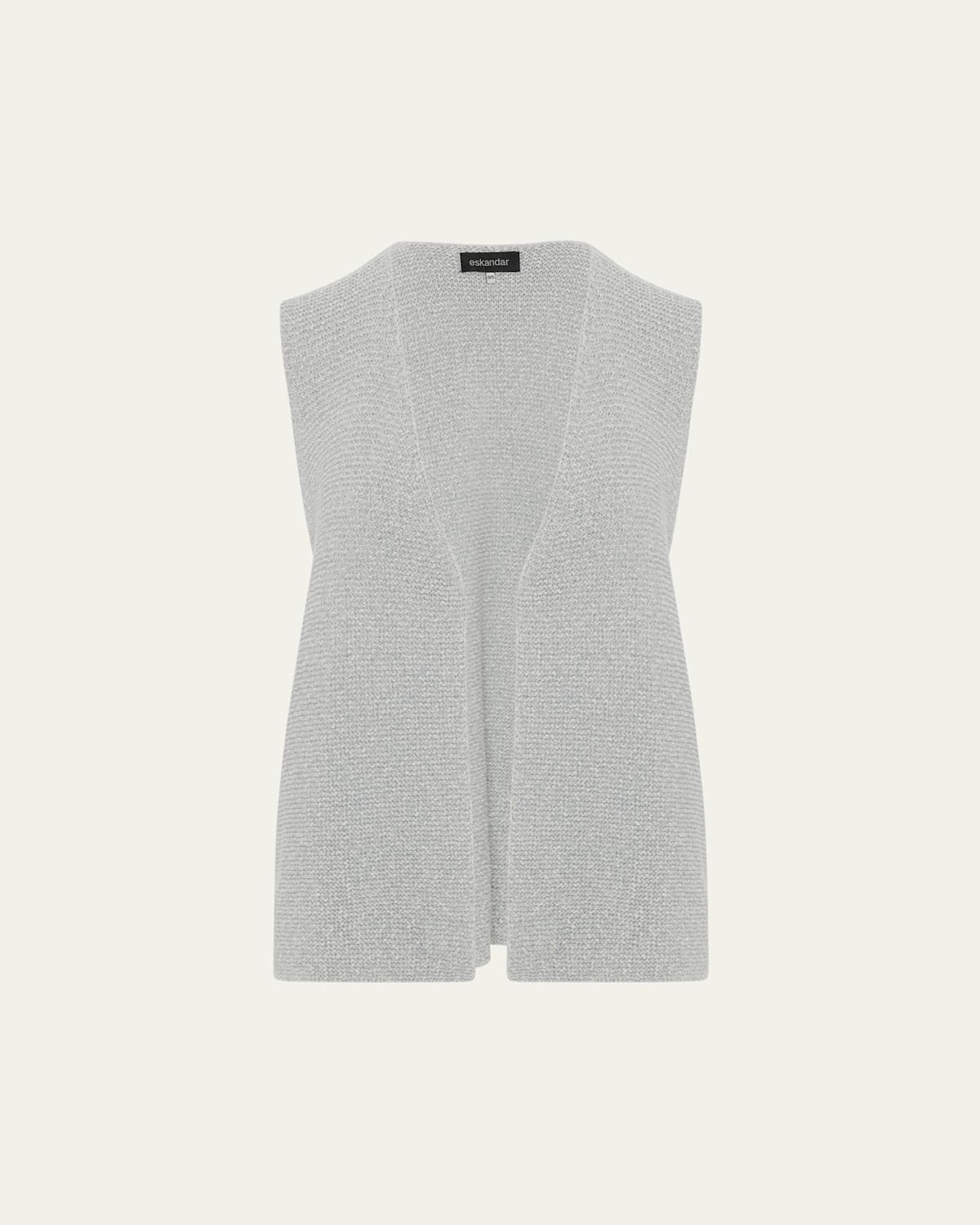 ESKANDAR OPEN WAISTCOAT (MID LENGTH) 