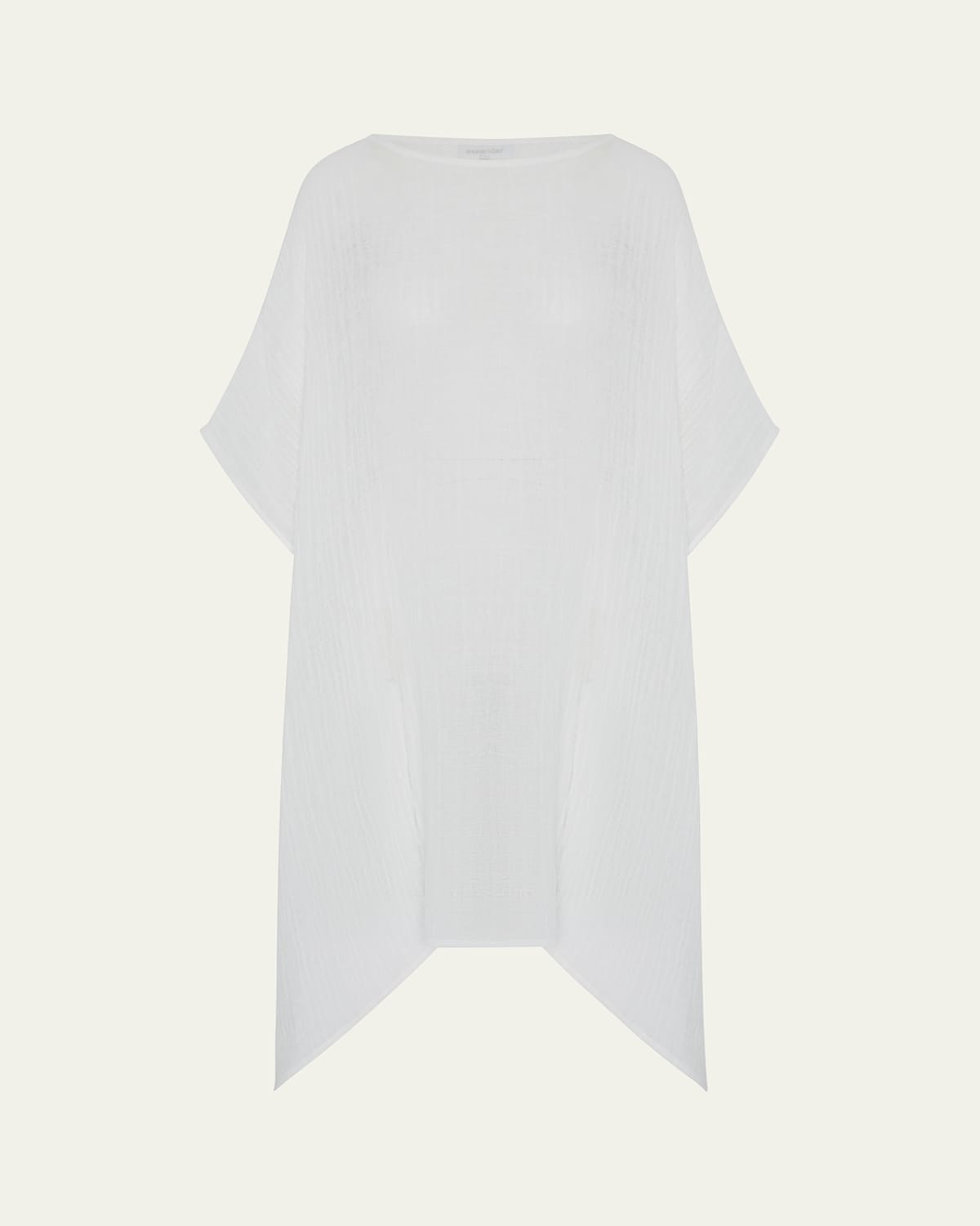 Shop Eskandar Scoop Neck Kaftan (very Long Length) In White