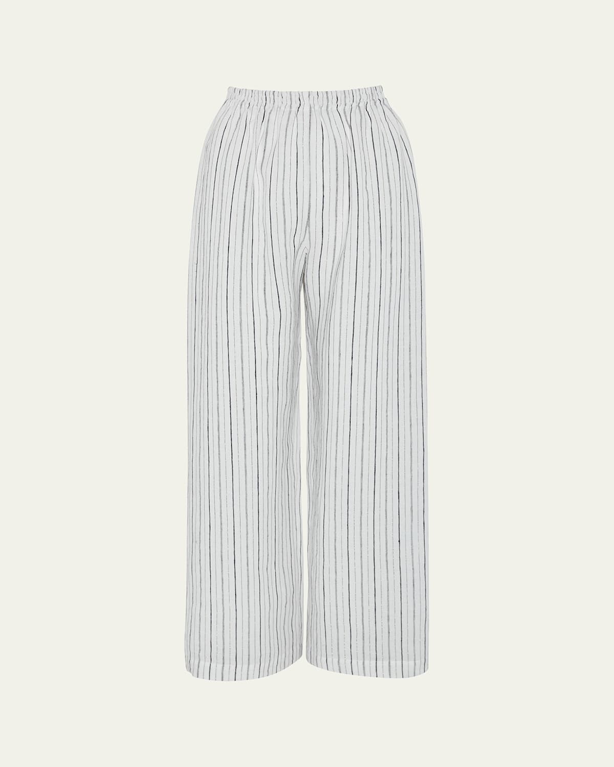Shop Eskandar Long Trousers In Navygold