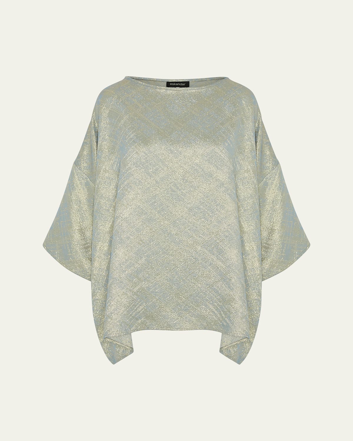 Three-Quarter Sleeve Bateau Neck Tunic (Long Length)