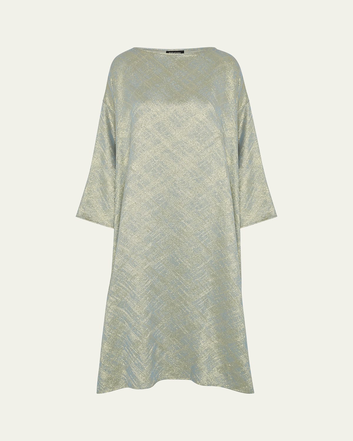 Wide A-line Scoop Neck Dress