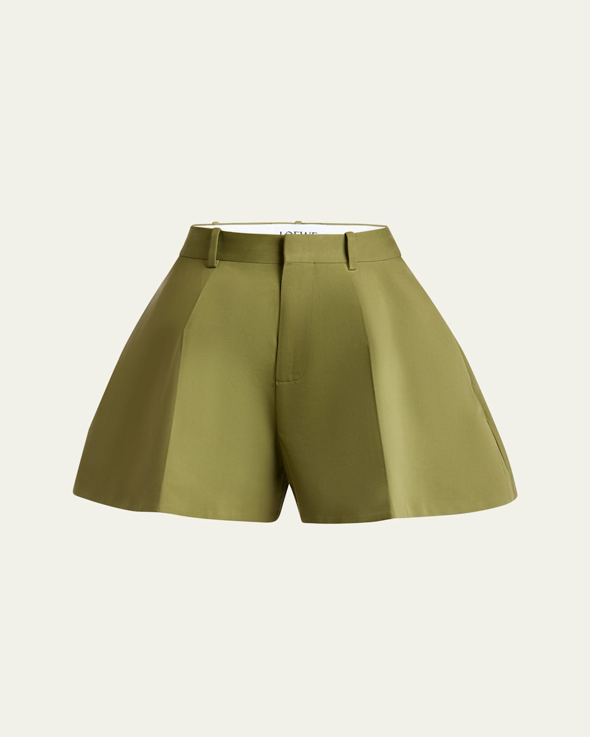 Trapeze Flared Mini Shorts