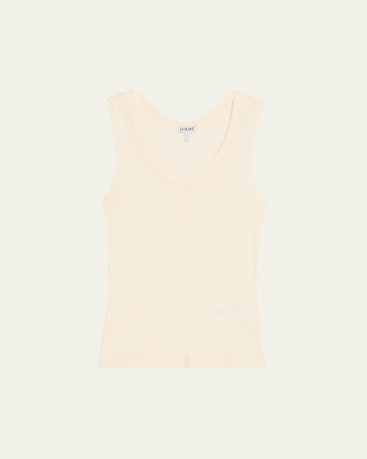 Shop Loewe Anagram Logo Ribbed Tank Top