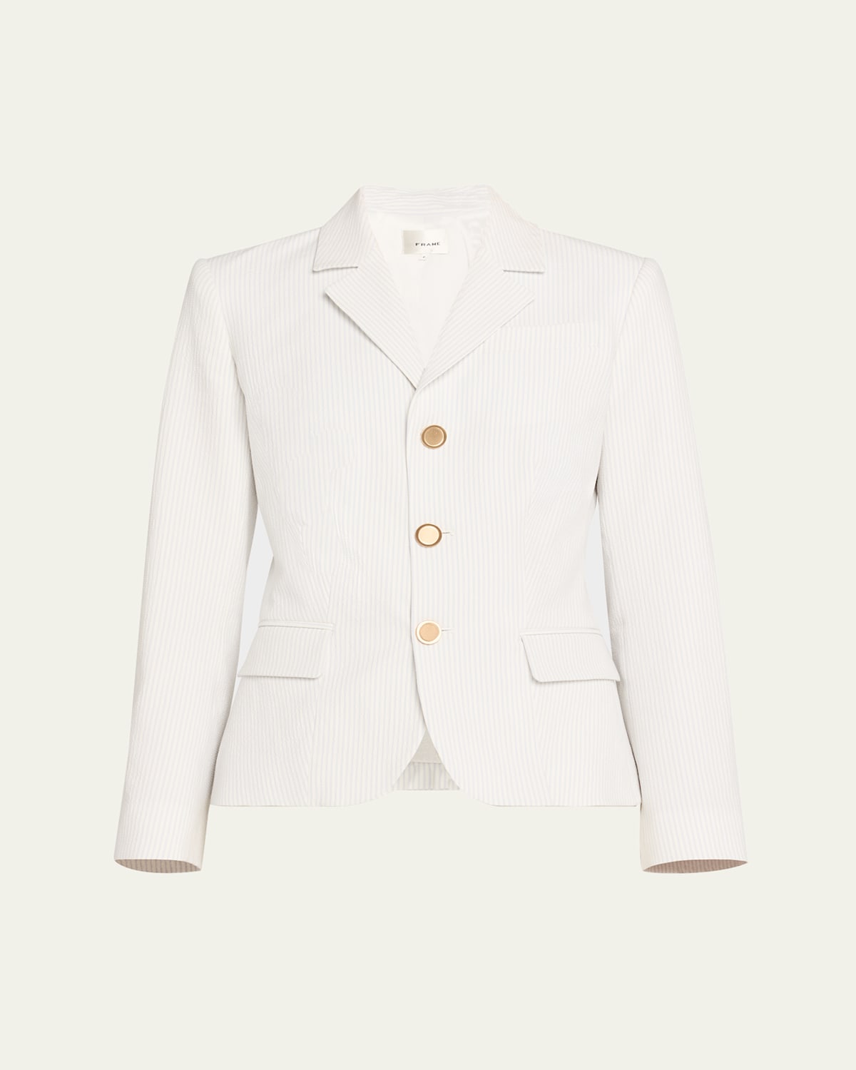FRAME THE SEERSUCKER SMART BLAZER 