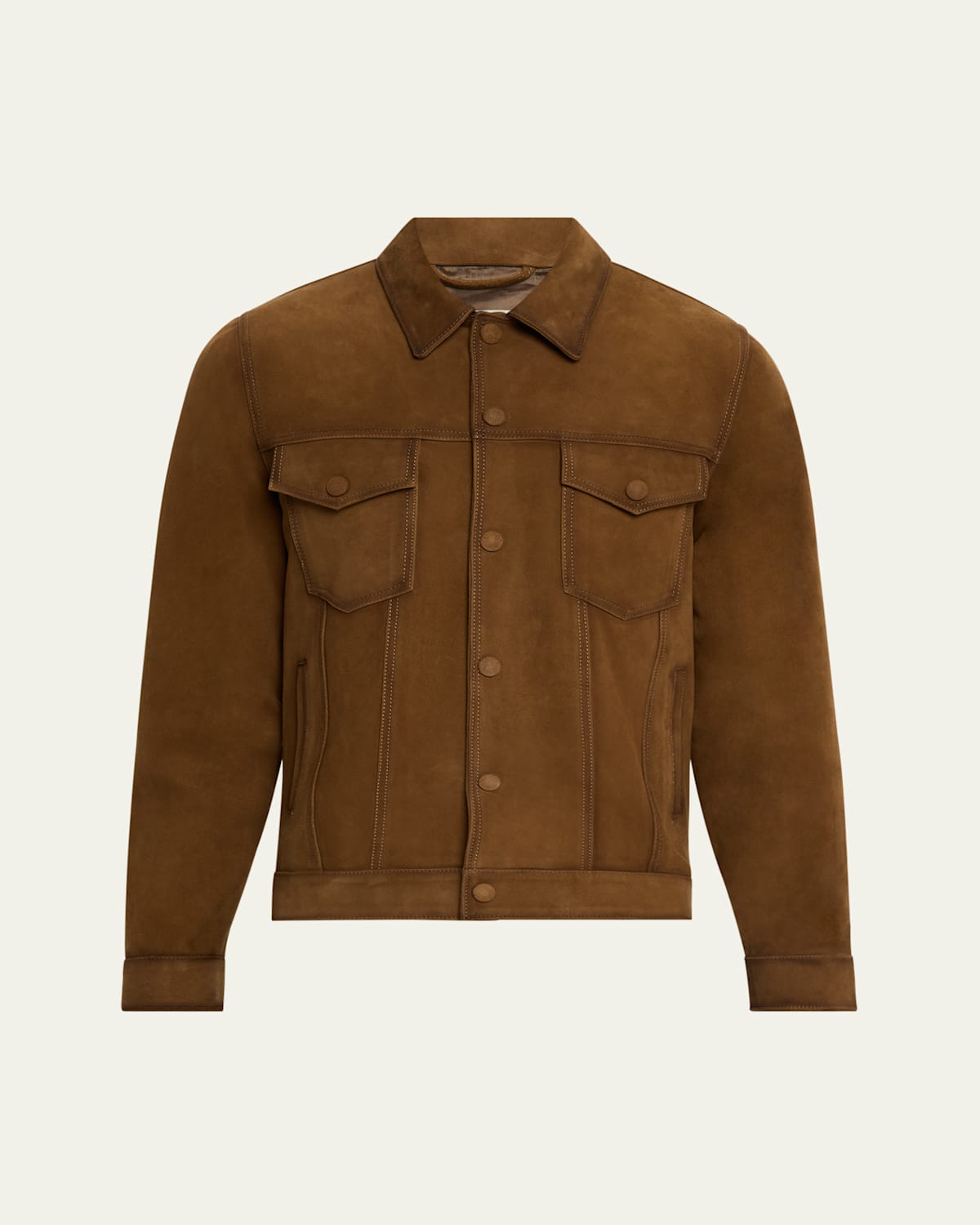 Men's Leonide Suede Trucker Jacket