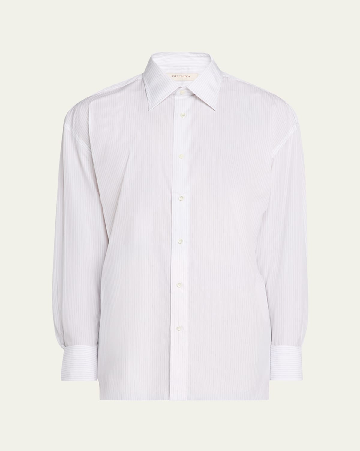 Giuliva Heritage Men's Andreas Fil Coupe Button-down Shirt In White