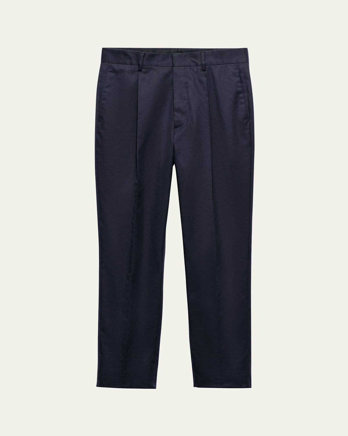 Prada Cotton Trousers In Blue