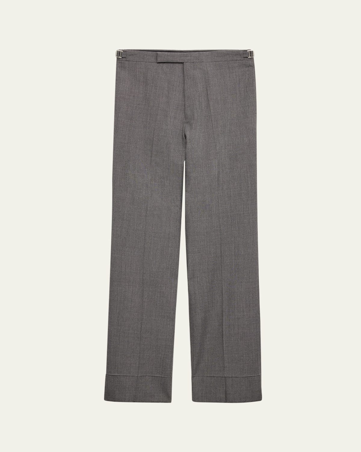Prada Wool Belt-loop Casual Pants In Ardesia