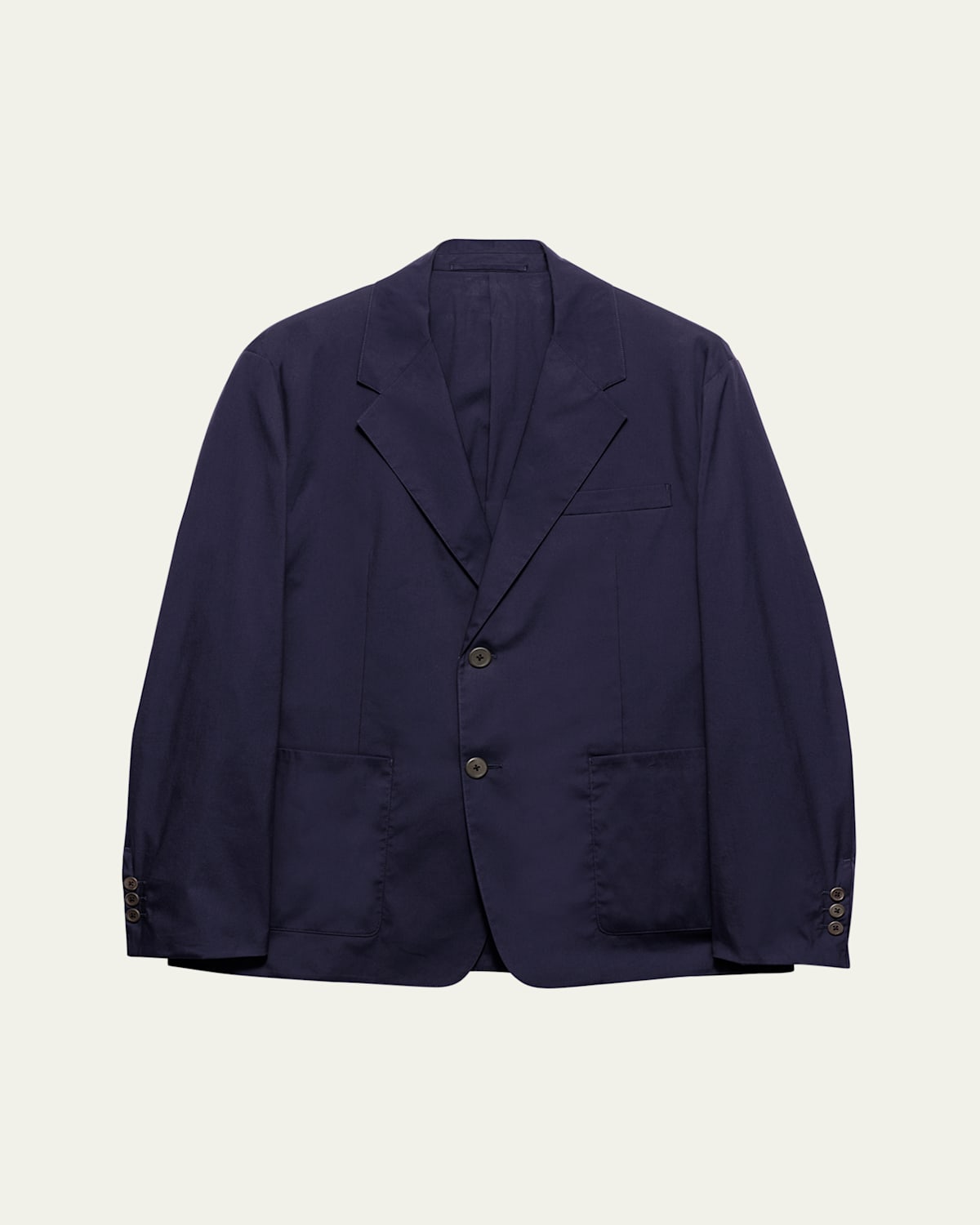 Prada Men's Solid Stretch Poplin Blazer