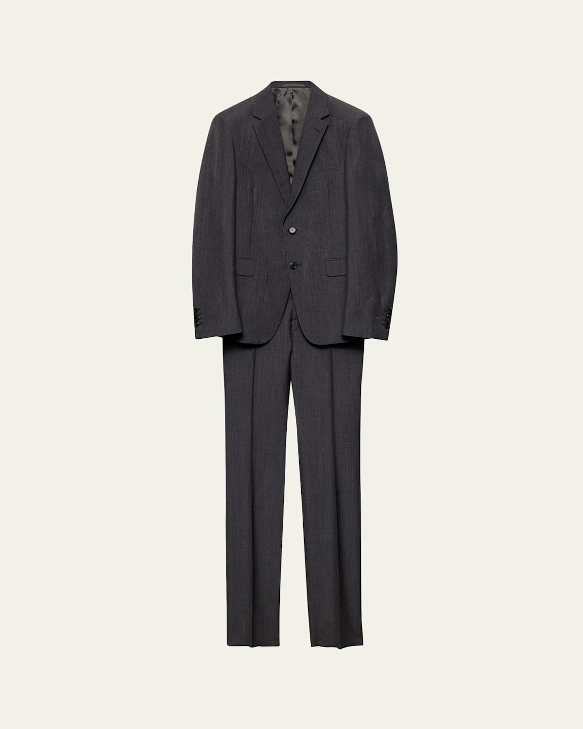 Prada Wool And Mohair Single-breasted Suit In Ardesia
