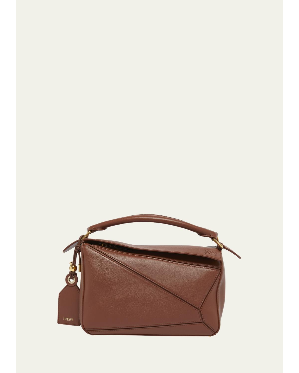 Puzzle Elevated Small Top-Handle Bag in Leather