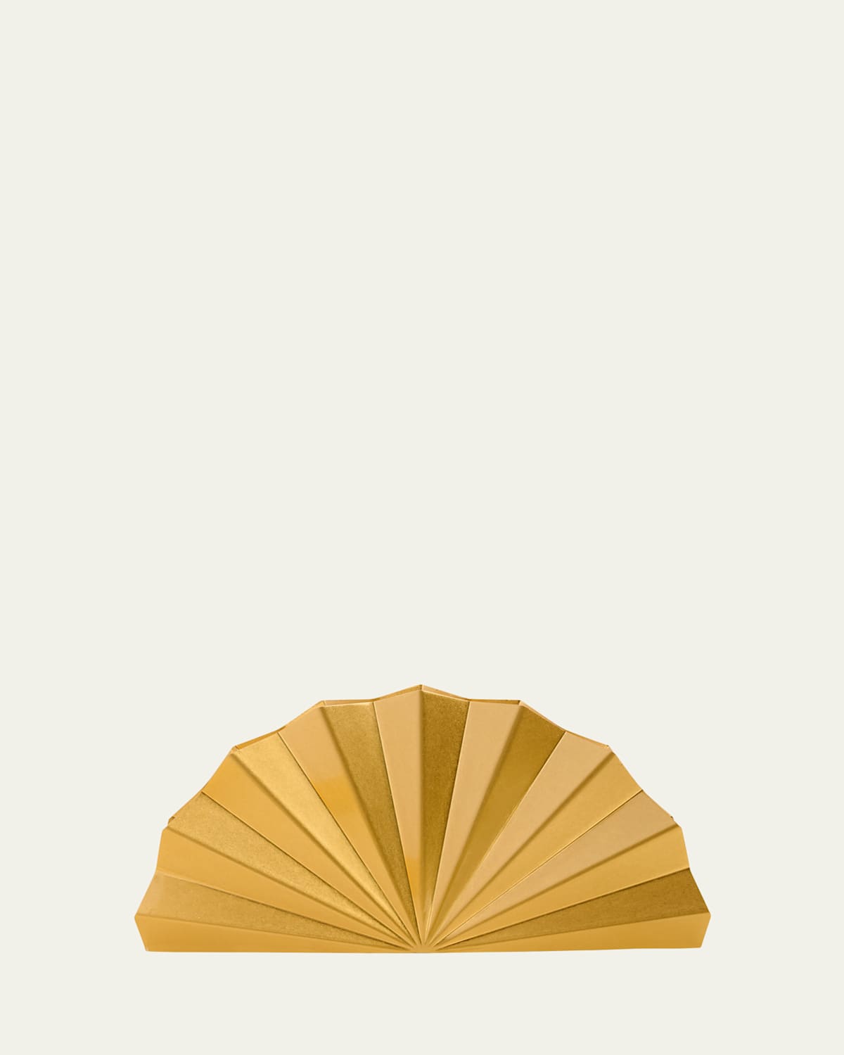 Cult Gaia Esme Fan Brass Clutch Bag