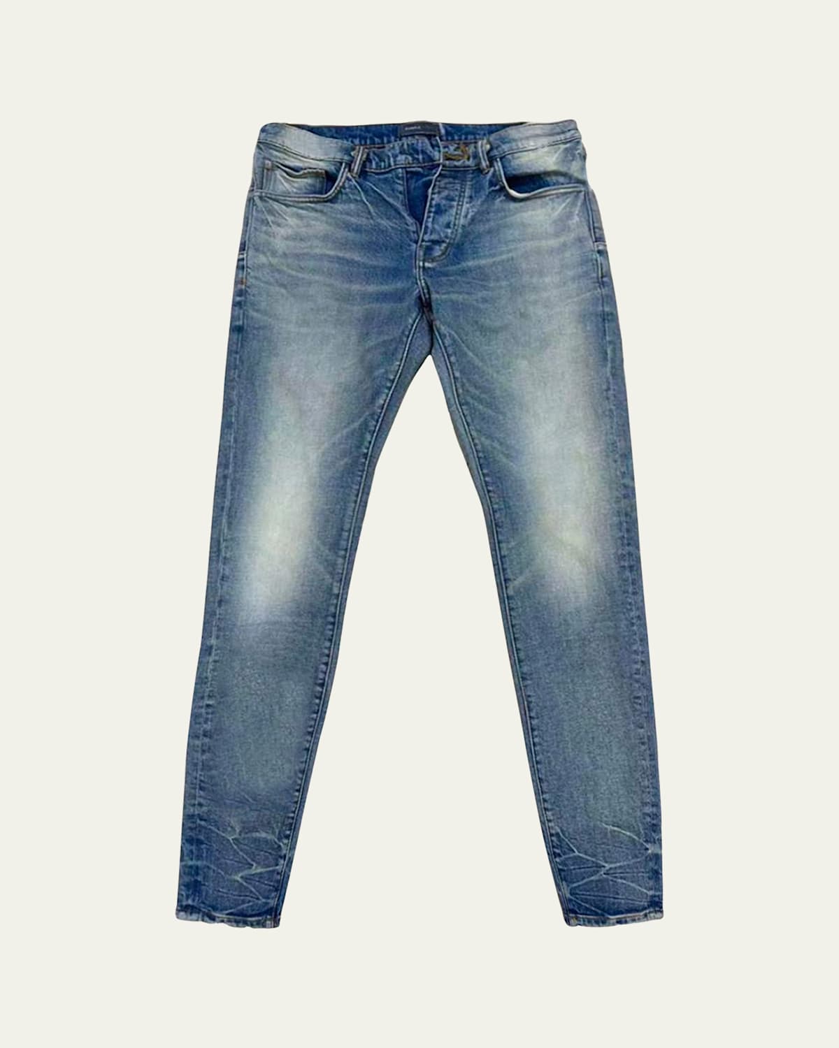 Men's Light-Wash Skinny Jeans