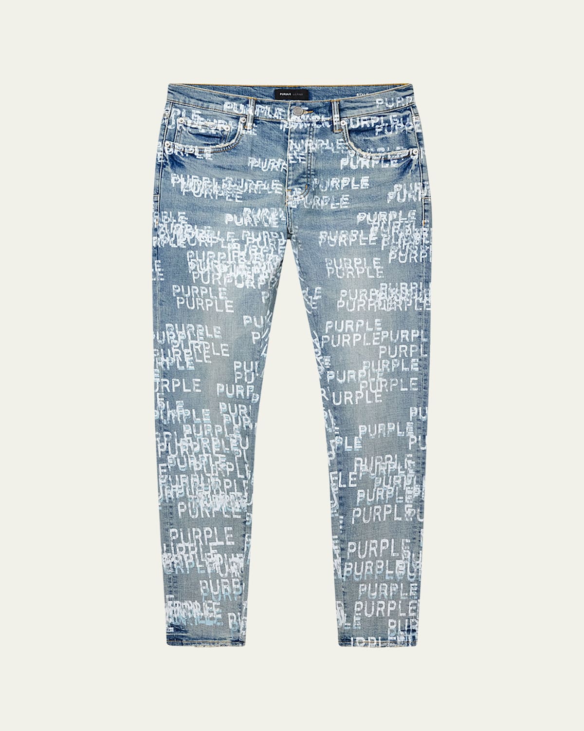 Men's Repeat-Logo Skinny Jeans