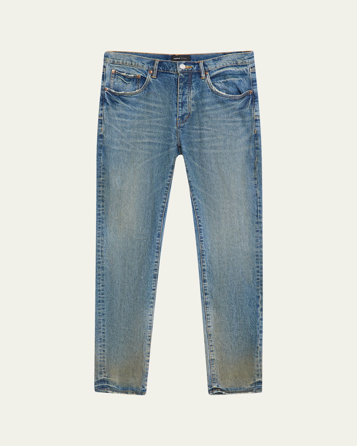Men's P001 Cracked Bronze Skinny Jeans