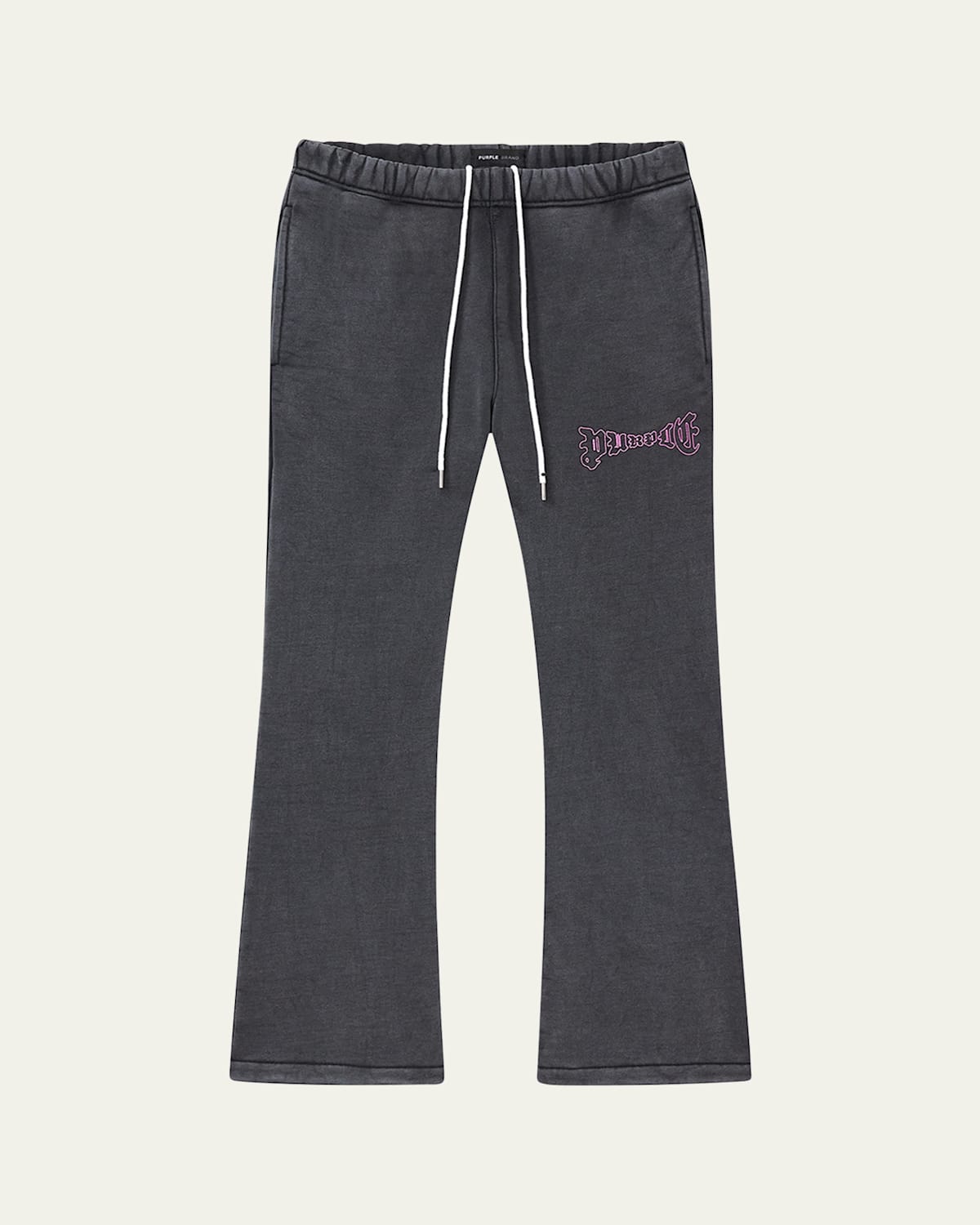 PURPLE MEN'S HEAVY FLEECE FLARE SWEATPANTS 
