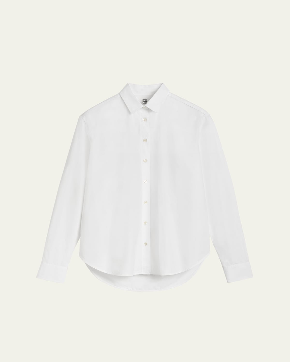 TOTÊME SIGNATURE COTTON BUTTON-DOWN SHIRT 