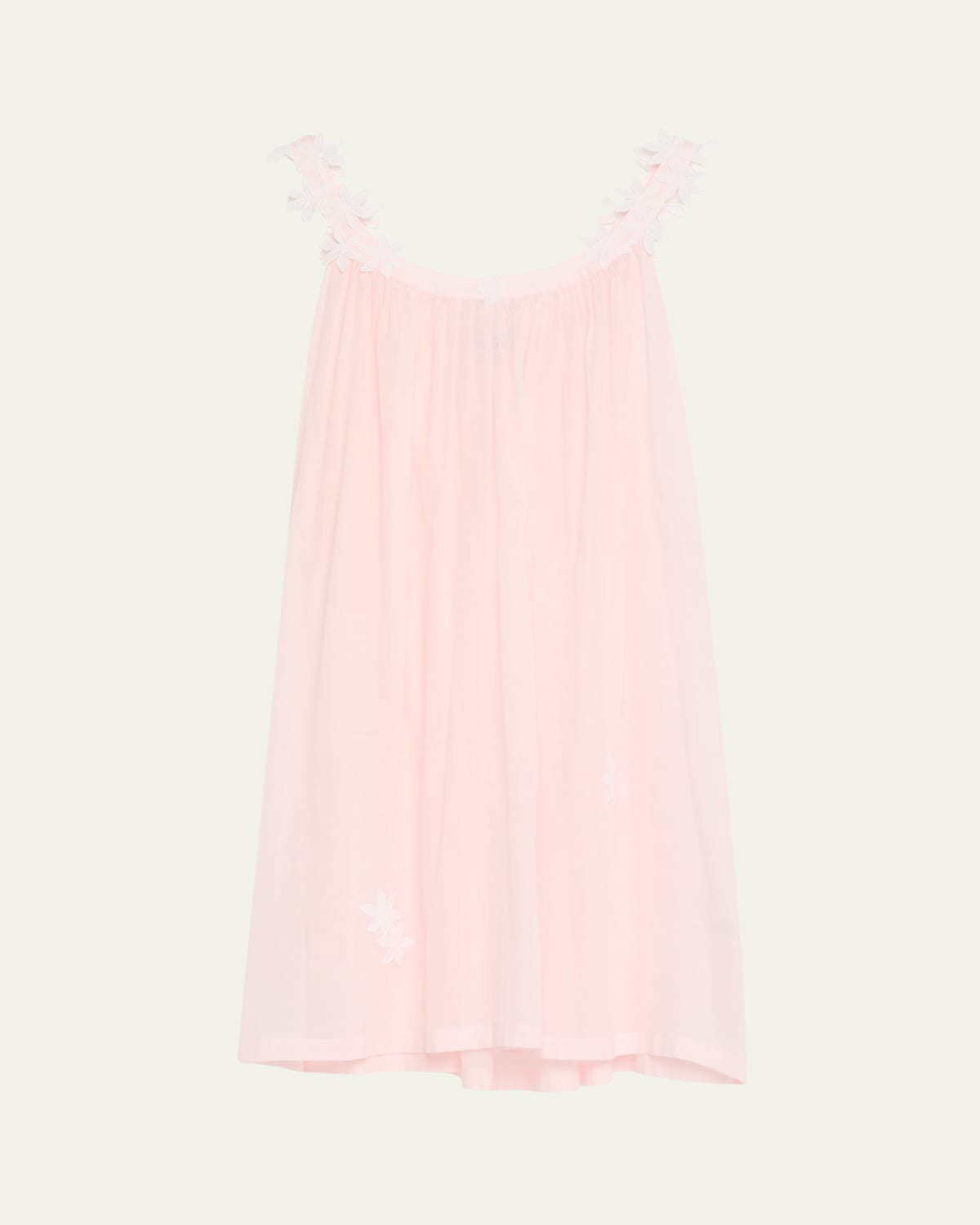 Camilla 1 Lace-Trim Cotton Babydoll