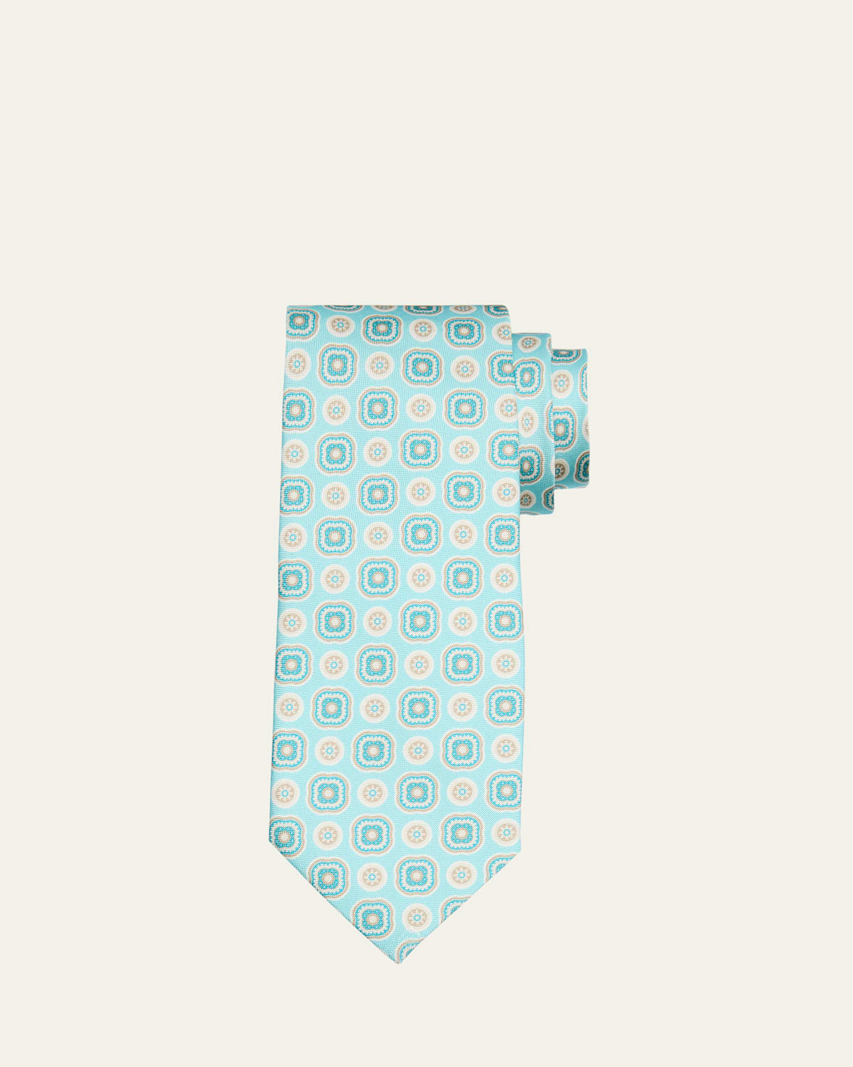 Men's Medallion Silk Tie