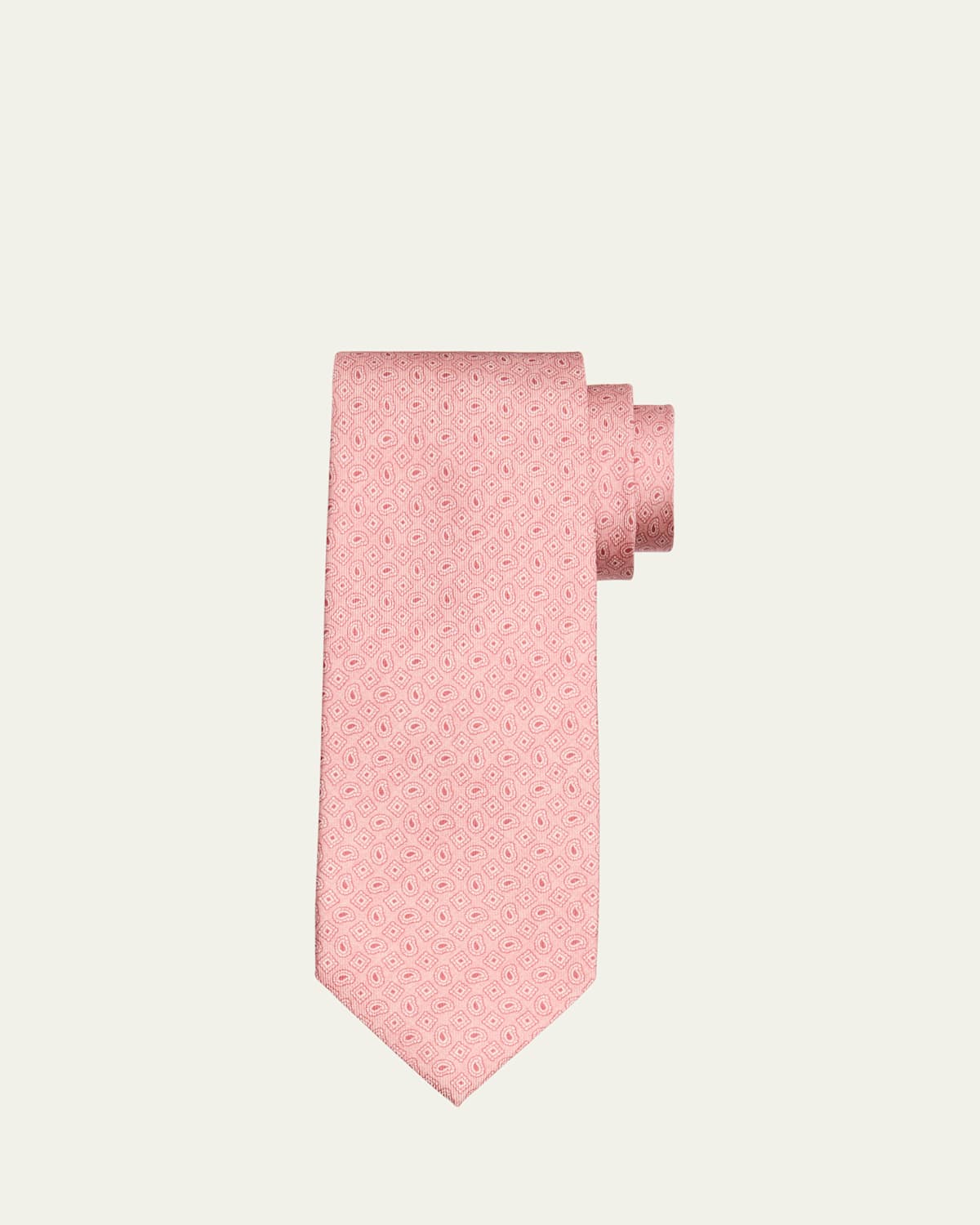 Men's Mini Paisley Silk Tie