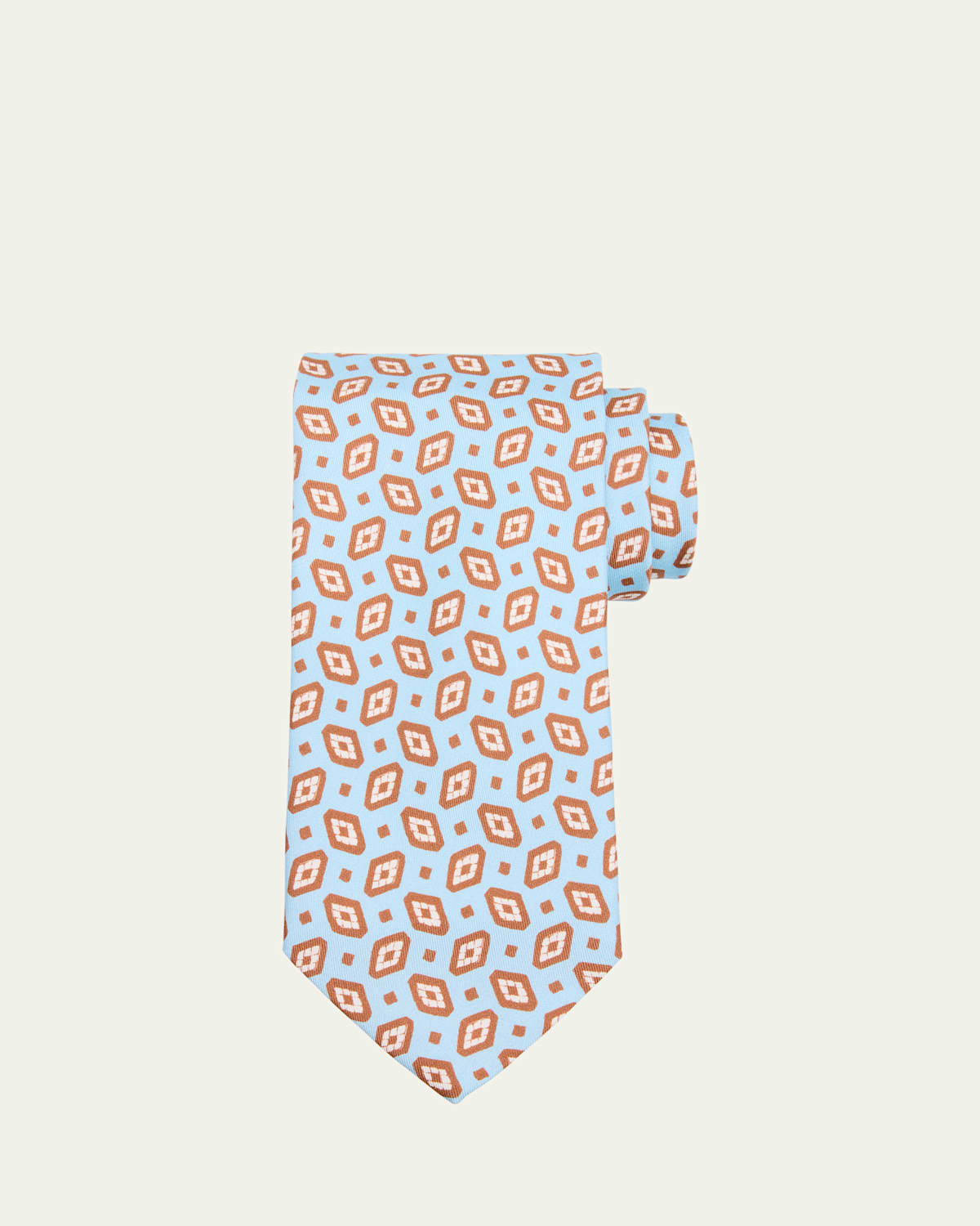 Men's Geometric Silk Tie