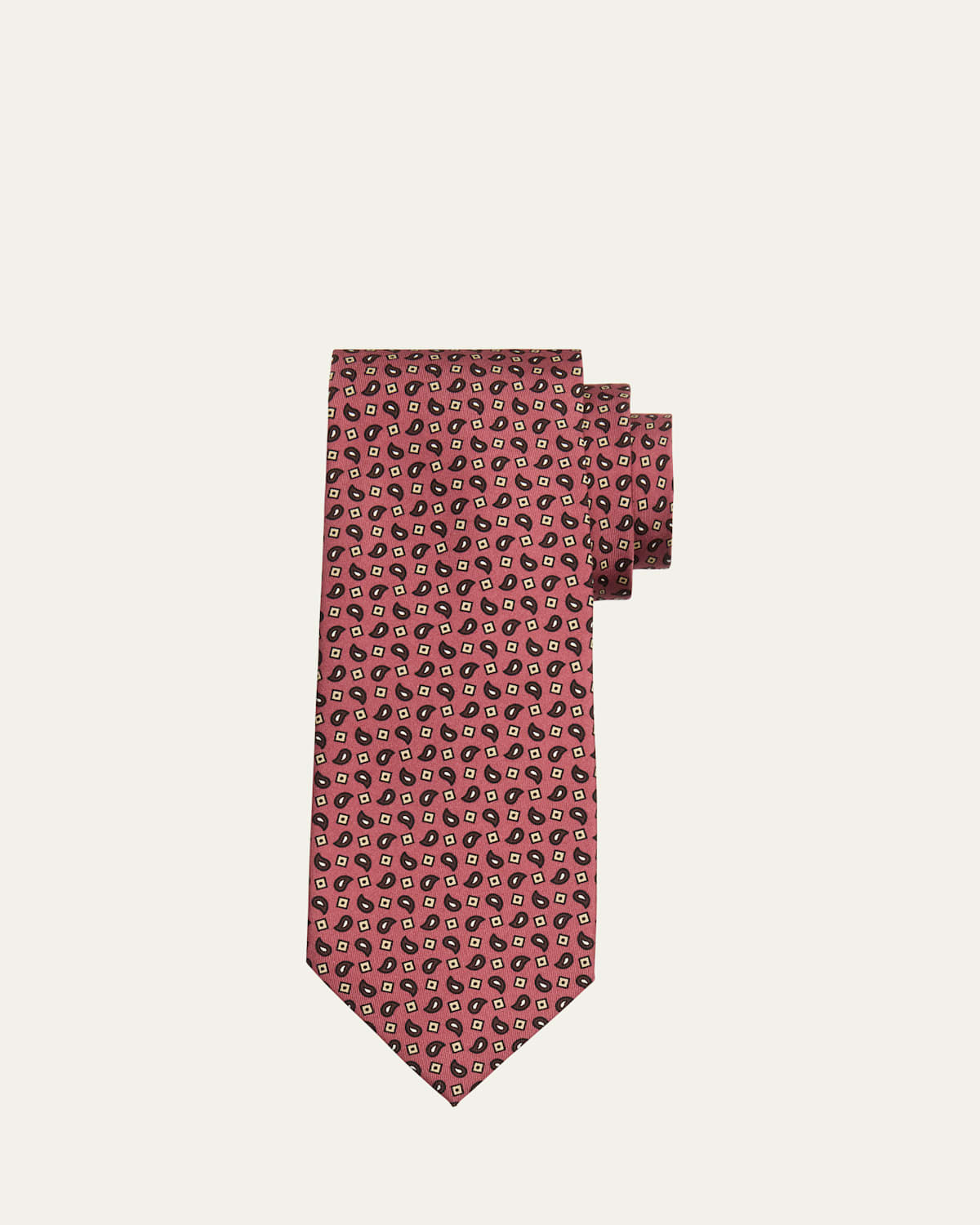Men's Mini Paisley Silk Tie